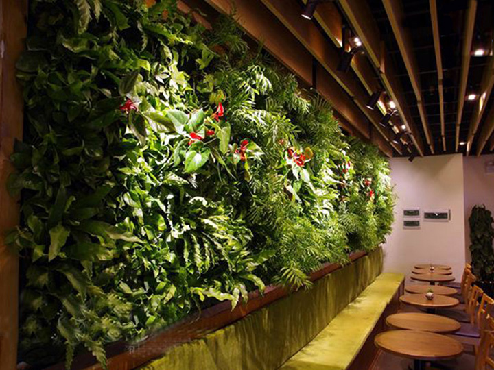 酒店仿真植物墻
